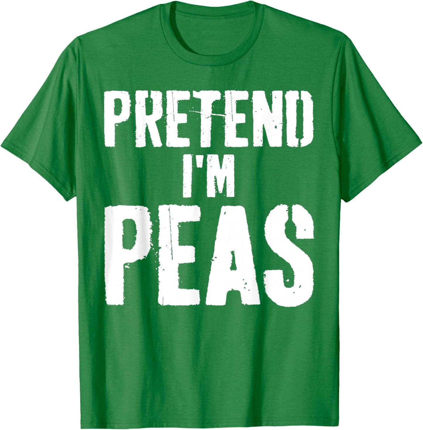 Lazy Easy Halloween Costume Pretend I'm Peas T-Shirt - T-Shirt | Irish Green