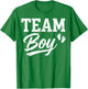 Gender Reveal Team Boy Blue T-Shirt - T-Shirt | Irish Green