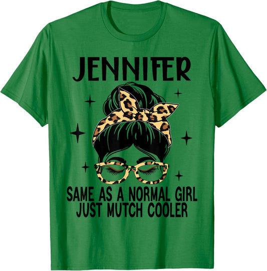 SwiftStyle Apparel JENNIFER Costume Cute Definition Personalized Name JENNIFER , Small, Grey T-Shirt - T-Shirt | Irish Green