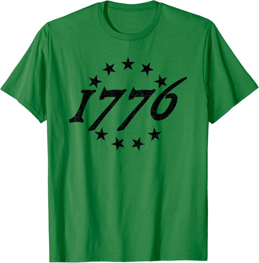 1776 Independence Day July 4TH 2026 25O Years T-Shirt - T-Shirt | Irish Green