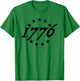 1776 Independence Day July 4TH 2026 25O Years T-Shirt - T-Shirt | Irish Green