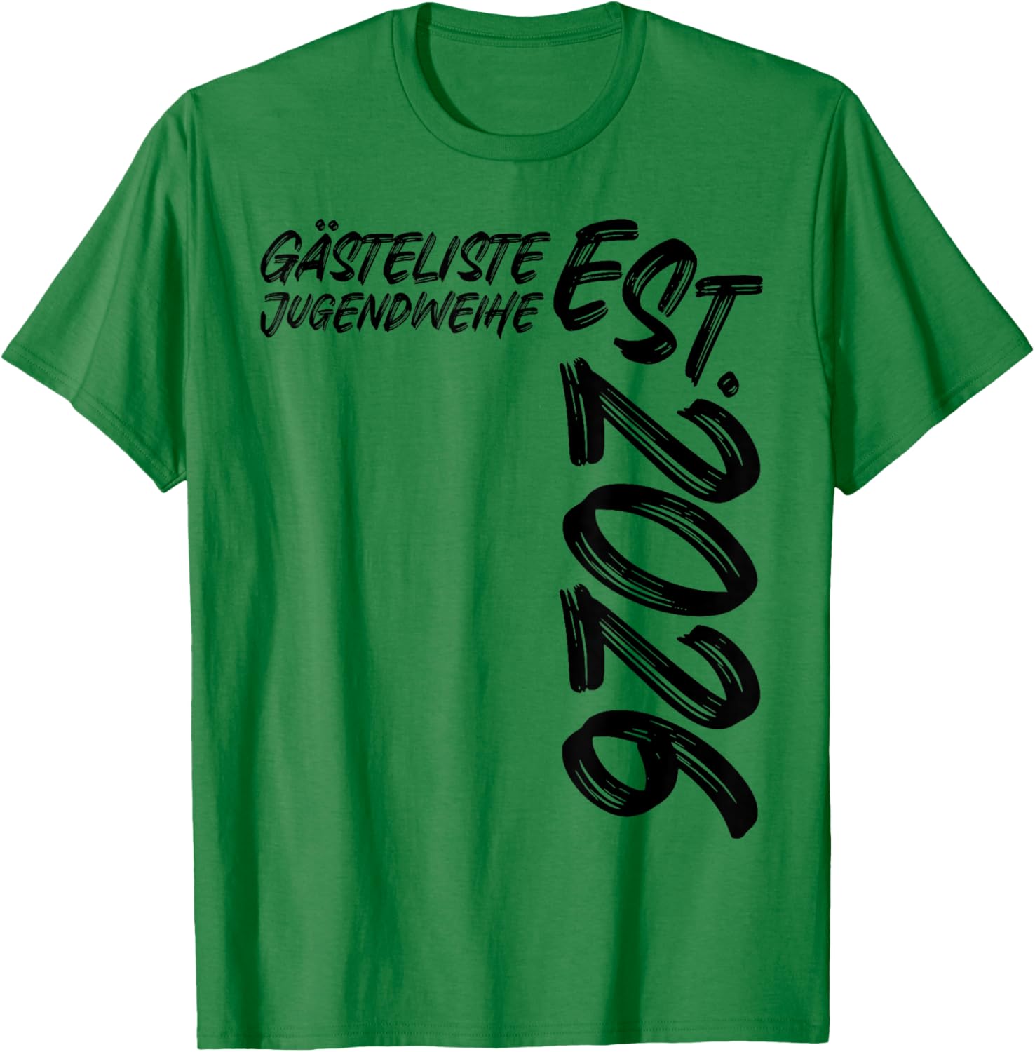 Gästeliste Jugendweihe Est. 2026 Feier Gäste Unterschriften T-Shirt - T-Shirt | Irish Green