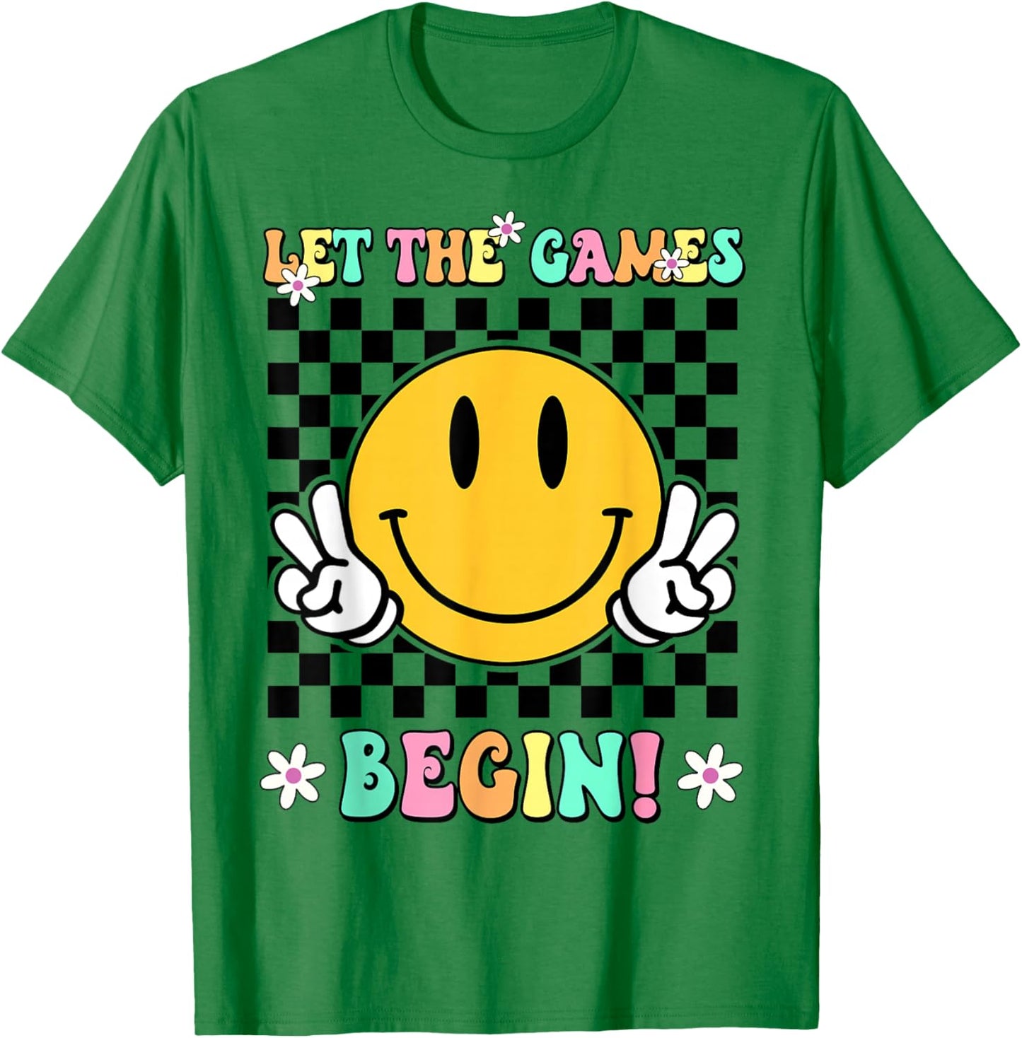 Field Day Let The Games Begin Retro Field Trip Fun Day Funny T-Shirt - T-Shirt | Irish Green