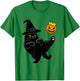 No Kings Halloween Cat T-Shirt - T-Shirt | Irish Green