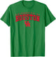 Houston Cougars Arch Over White Officially Licensed T-Shirt - T-Shirt | Irish Green