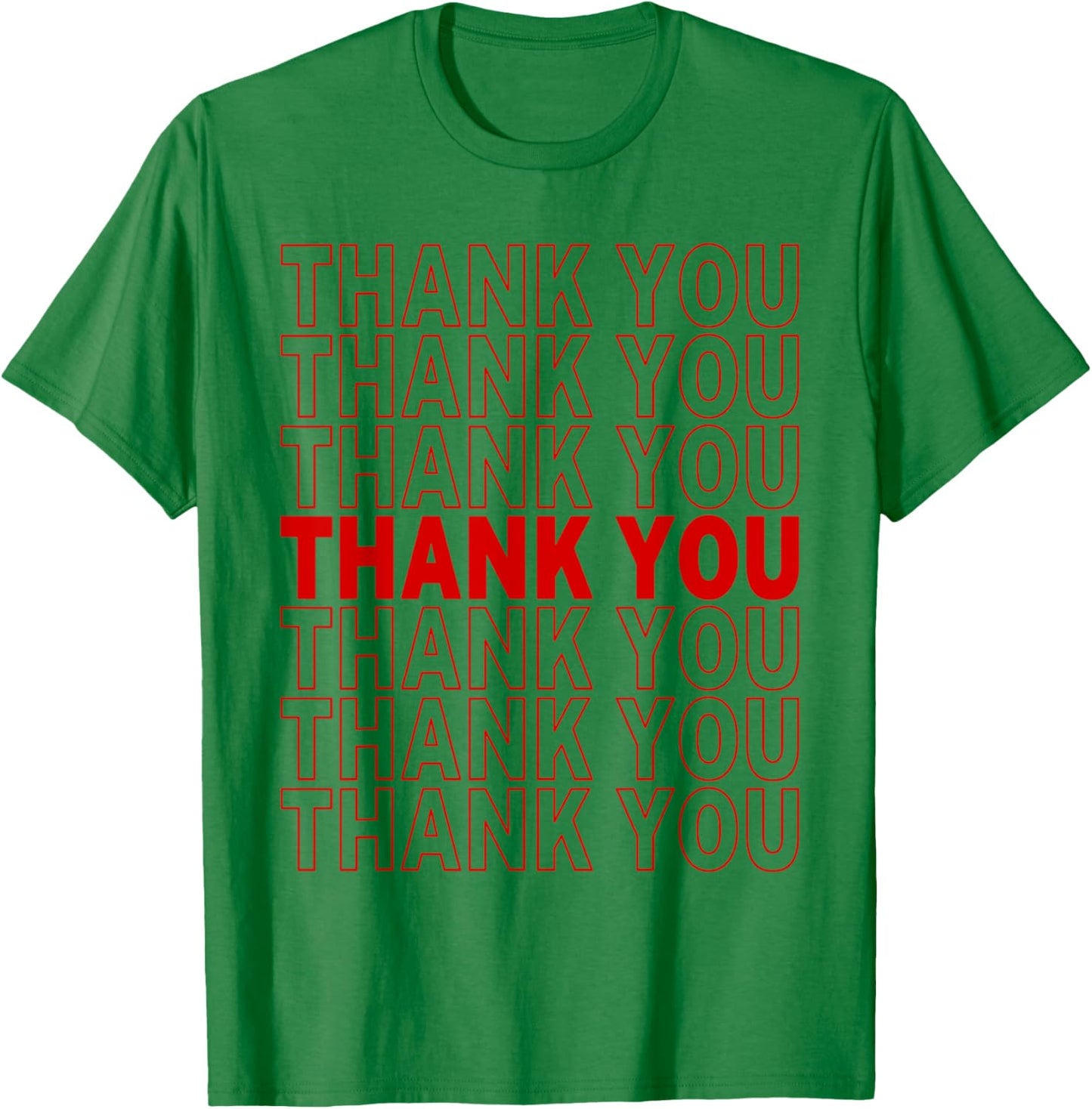 Thank You Bag "Thank You" T-Shirt - T-Shirt | Irish Green