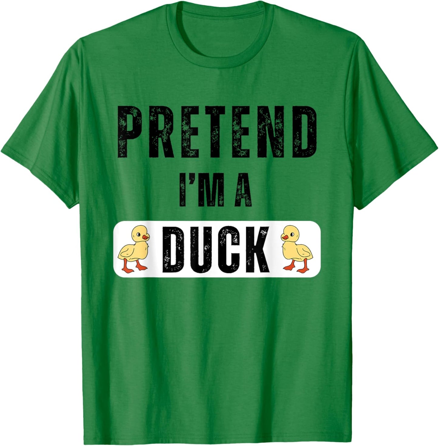 Pretend I'm A Duck Matching Kids Adult Duck Costume T-Shirt - T-Shirt | Irish Green