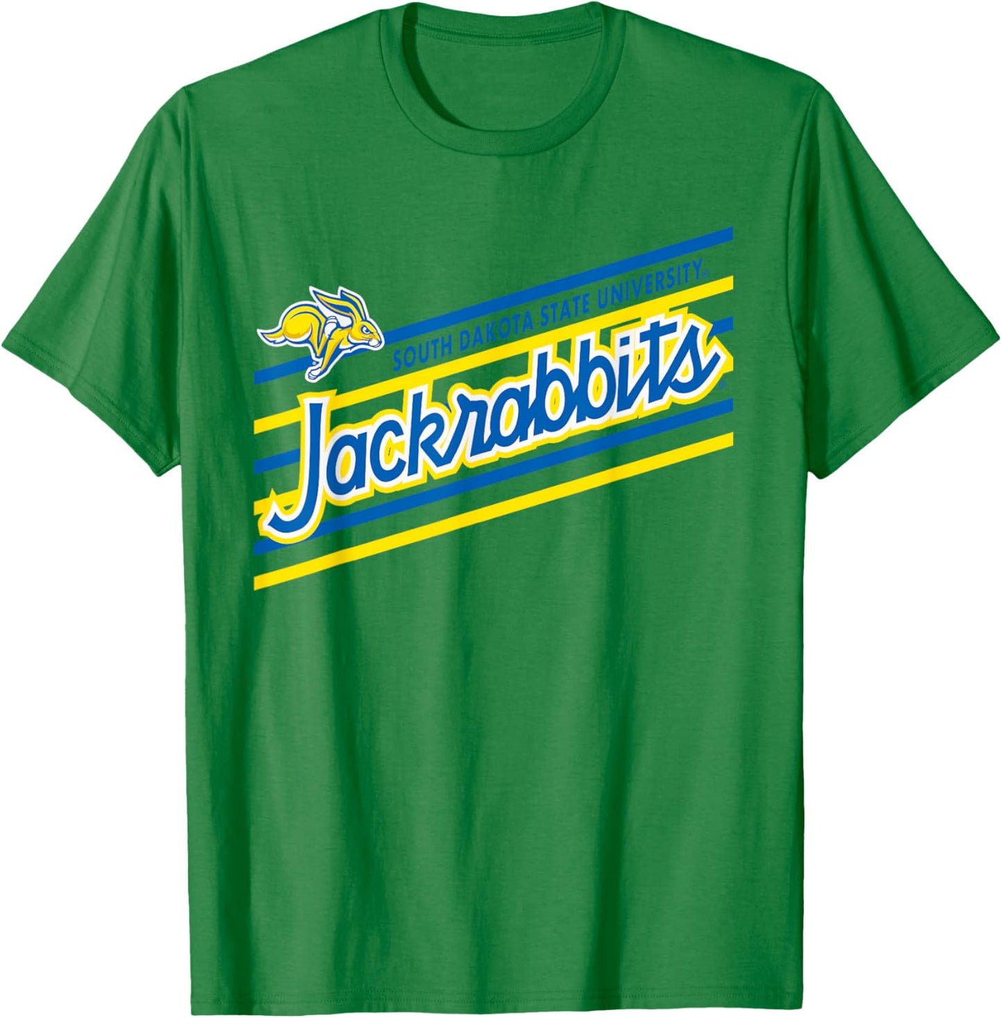 South Dakota State Jackrabbits Retro Performer Gray T-Shirt - T-Shirt | Irish Green