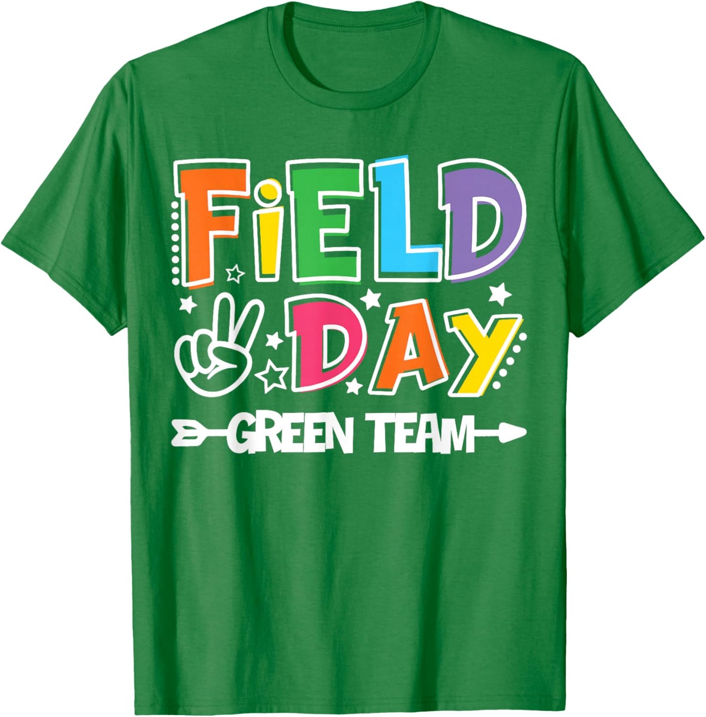 Field Day Green Team Funny for Teacher Kids Field Day Games T-Shirt - T-Shirt | Irish Green