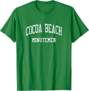 Cocoa Beach High School HS Cocoa Beach FL Vintage Sports T-Shirt - T-Shirt | Irish Green