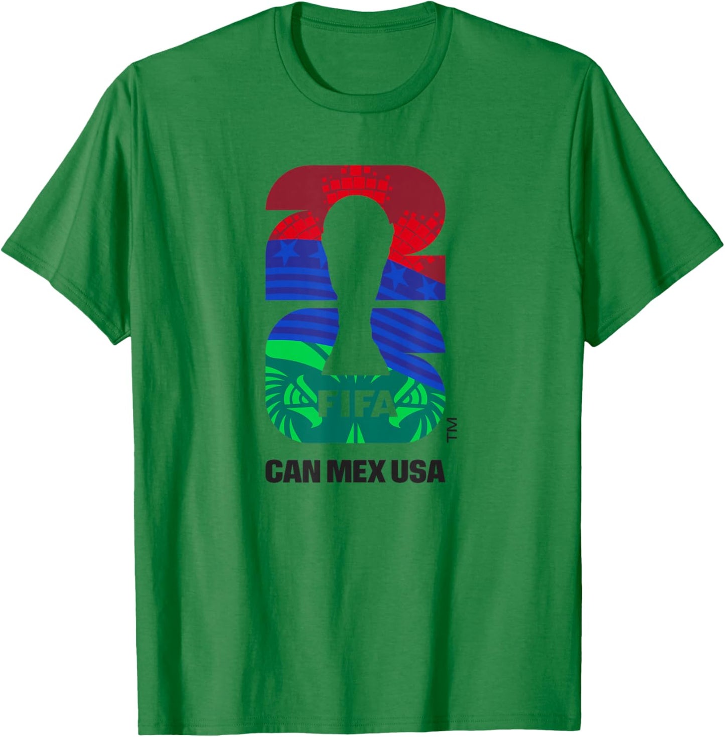 Logo der FIFA WM26-Trophäe des Gastgeberlandes T-Shirt - T-Shirt | Irish Green