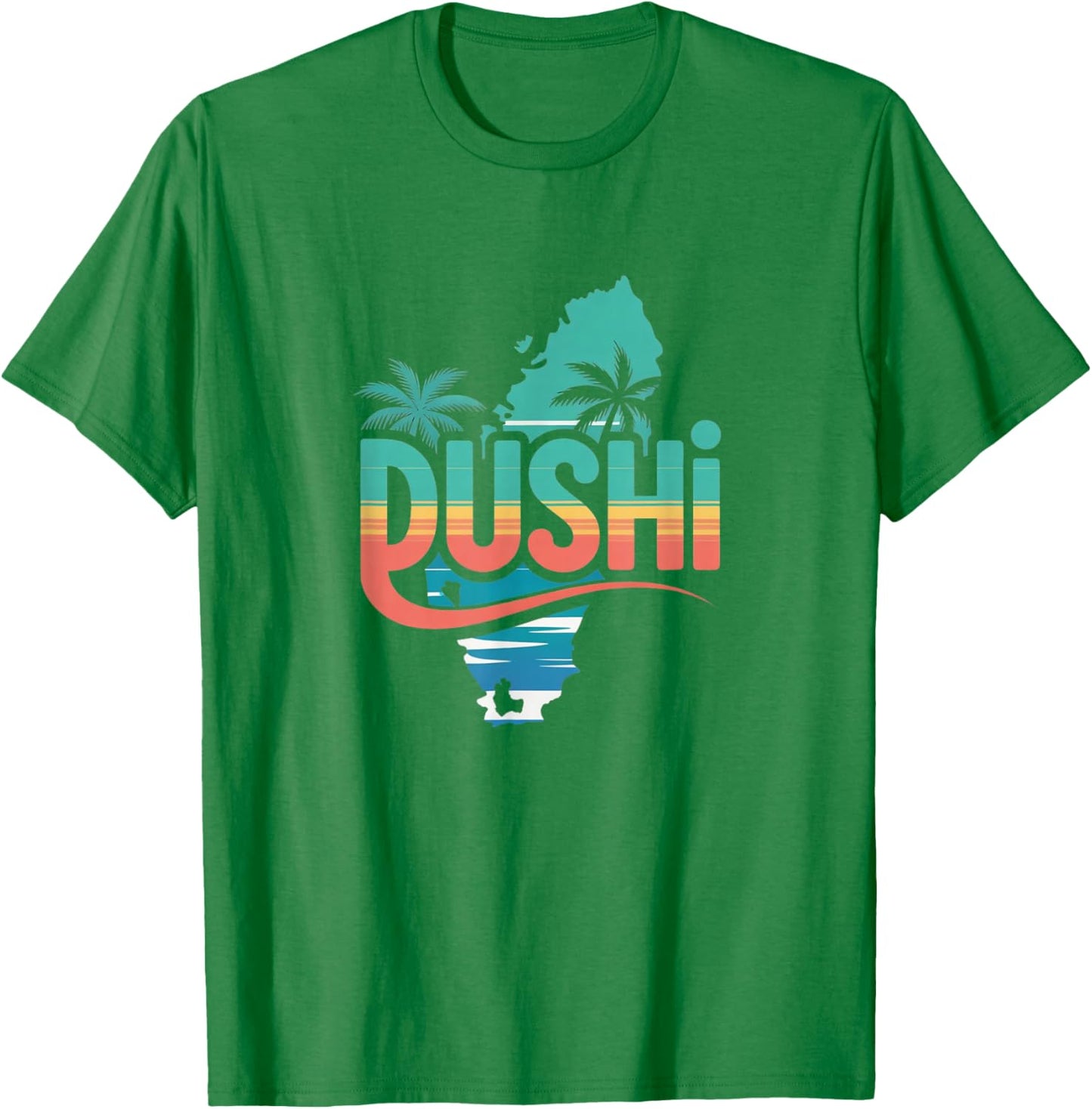 Dushi Aruba Tropical Vibes Design T-Shirt - T-Shirt | Irish Green