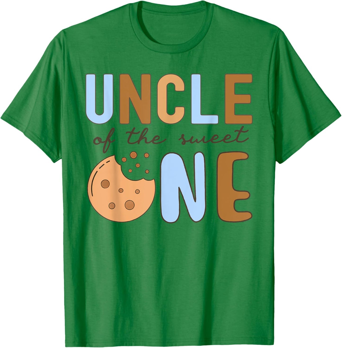Uncle Of The Sweet One Cookies and Milk 1st Birthday Party T-Shirt - T-Shirt | Irish Green