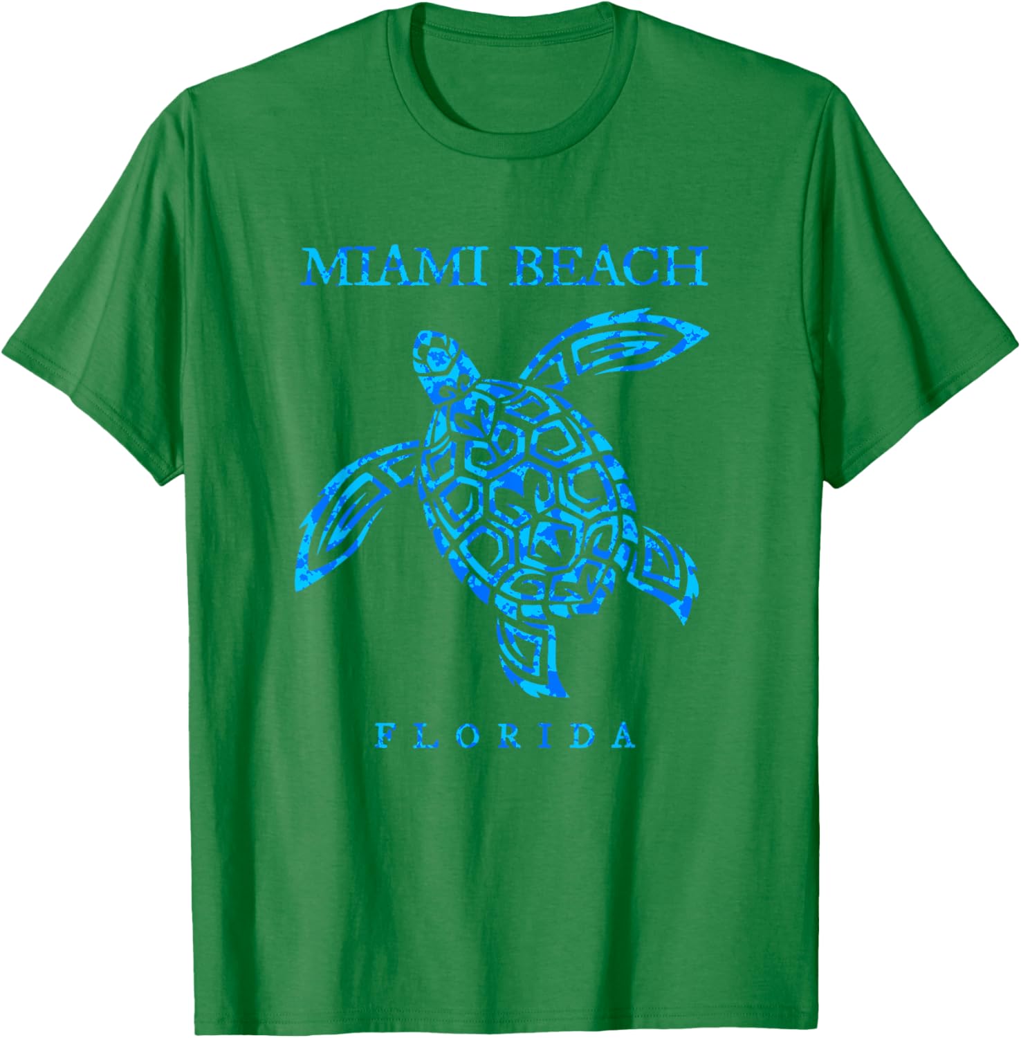 Miami Beach Florida Sea Turtle Boys Girls Toddler T-Shirt - T-Shirt | Irish Green