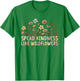 Boho Floral Spread Kindness Like Wildflowers Inspirational T-Shirt - T-Shirt | Irish Green