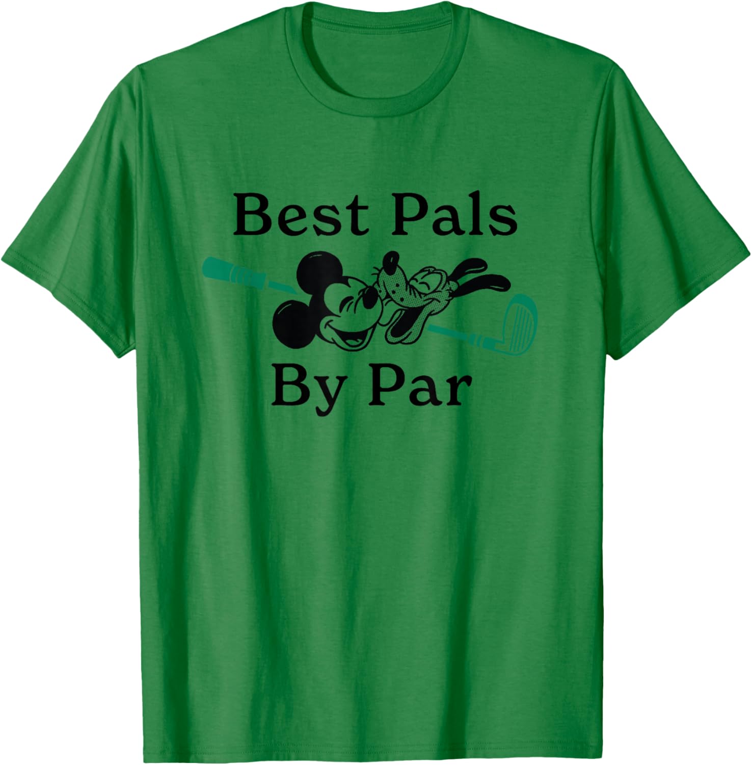 Disney Golf Mickey Mouse & Pluto Best Pals by Par Golfing T-Shirt - T-Shirt | Irish Green