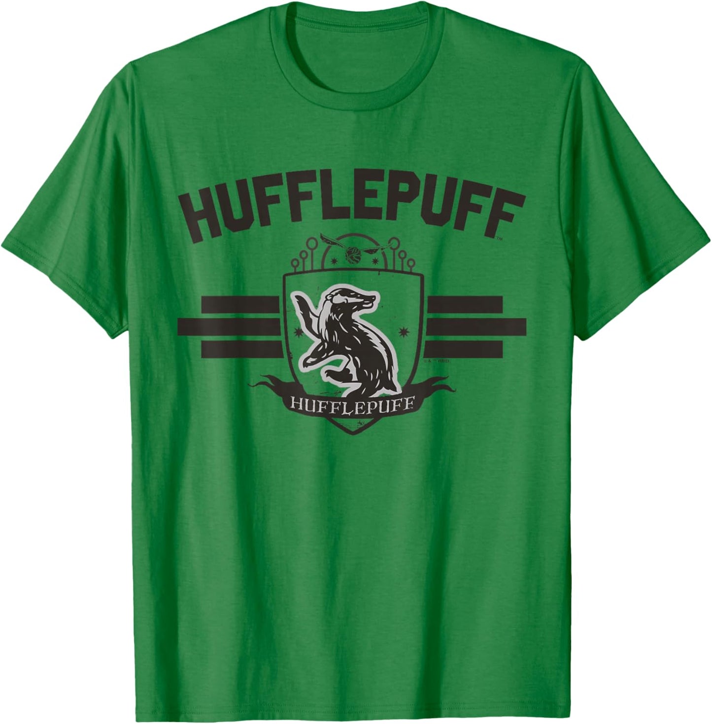 Harry Potter Hufflepuff Quidditch Bar T-Shirt - T-Shirt | Irish Green