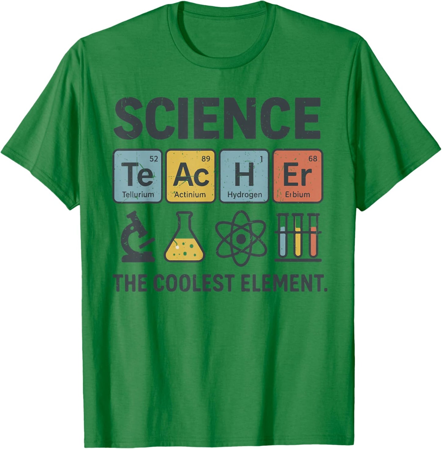 Science Teacher Funny Periodic Table Jokes Chemistry Pun T-Shirt - T-Shirt | Irish Green