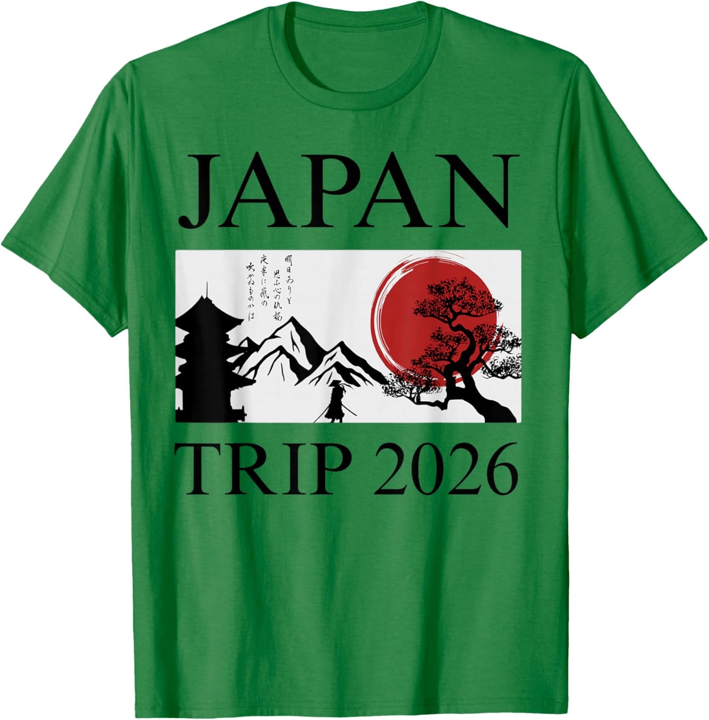 Voyage au Japon 2026 et Vacances à Tokyo Assortis T-Shirt - T-Shirt | Irish Green