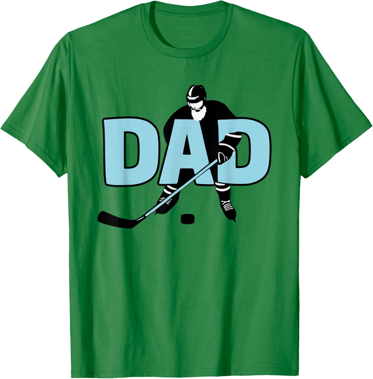Ice Hockey Playing Dad T-Shirt - T-Shirt | Irish Green