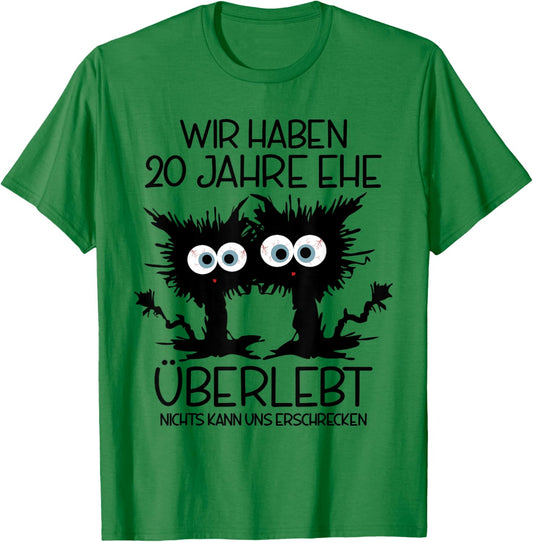 20 Jahre Verheiratet T-Shirt - T-Shirt | Irish Green