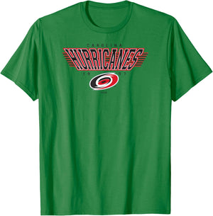 Carolina Hurricanes Laser Gray NHL Officially Licensed T-Shirt - T-Shirt | Irish Green