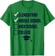 Middle School Graduation Checklist 8th Grade Graduation T-Shirt - T-Shirt | Irish Green