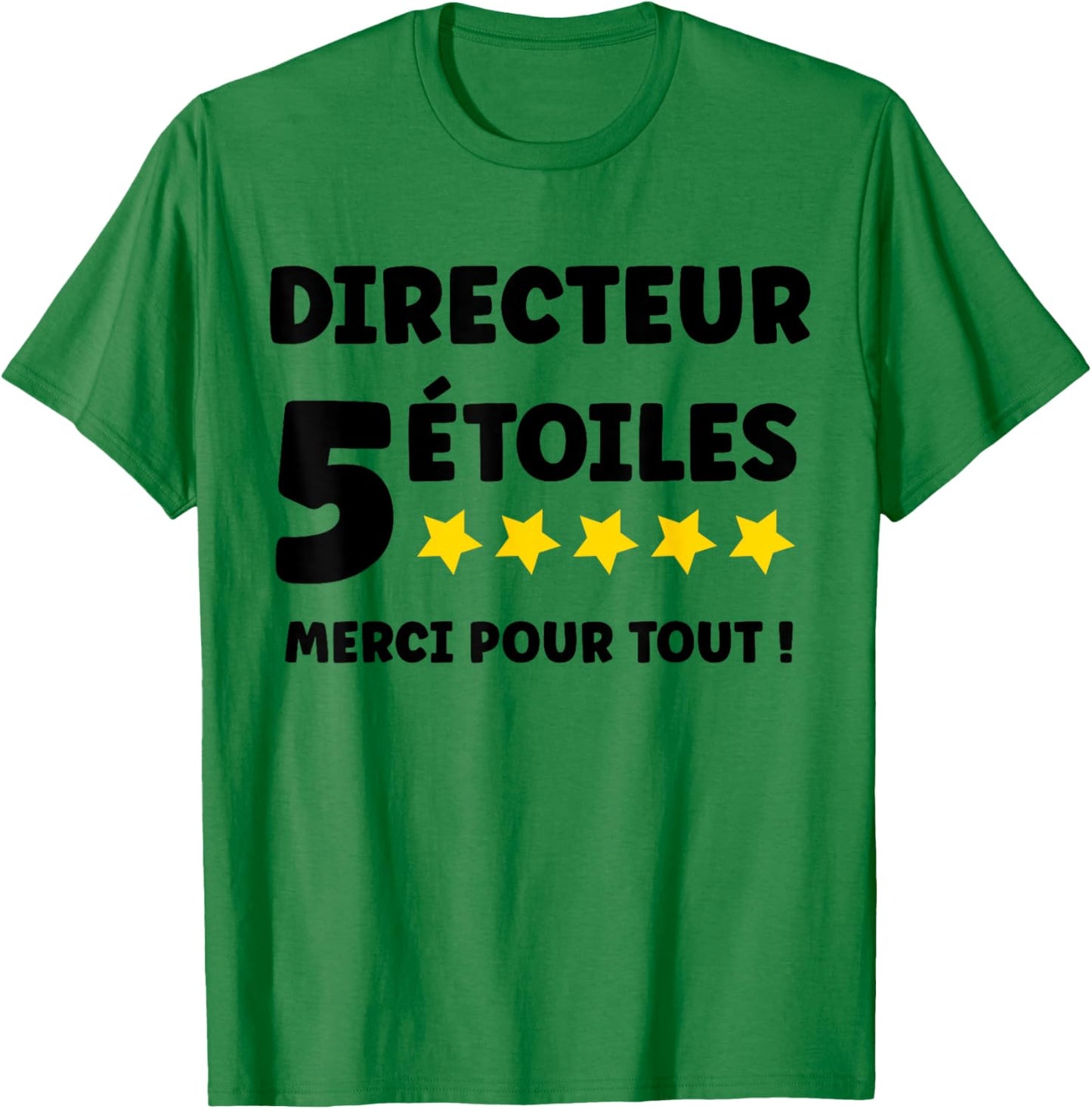 5 Star Director Thank You for All Best Director T-Shirt - T-Shirt | Irish Green