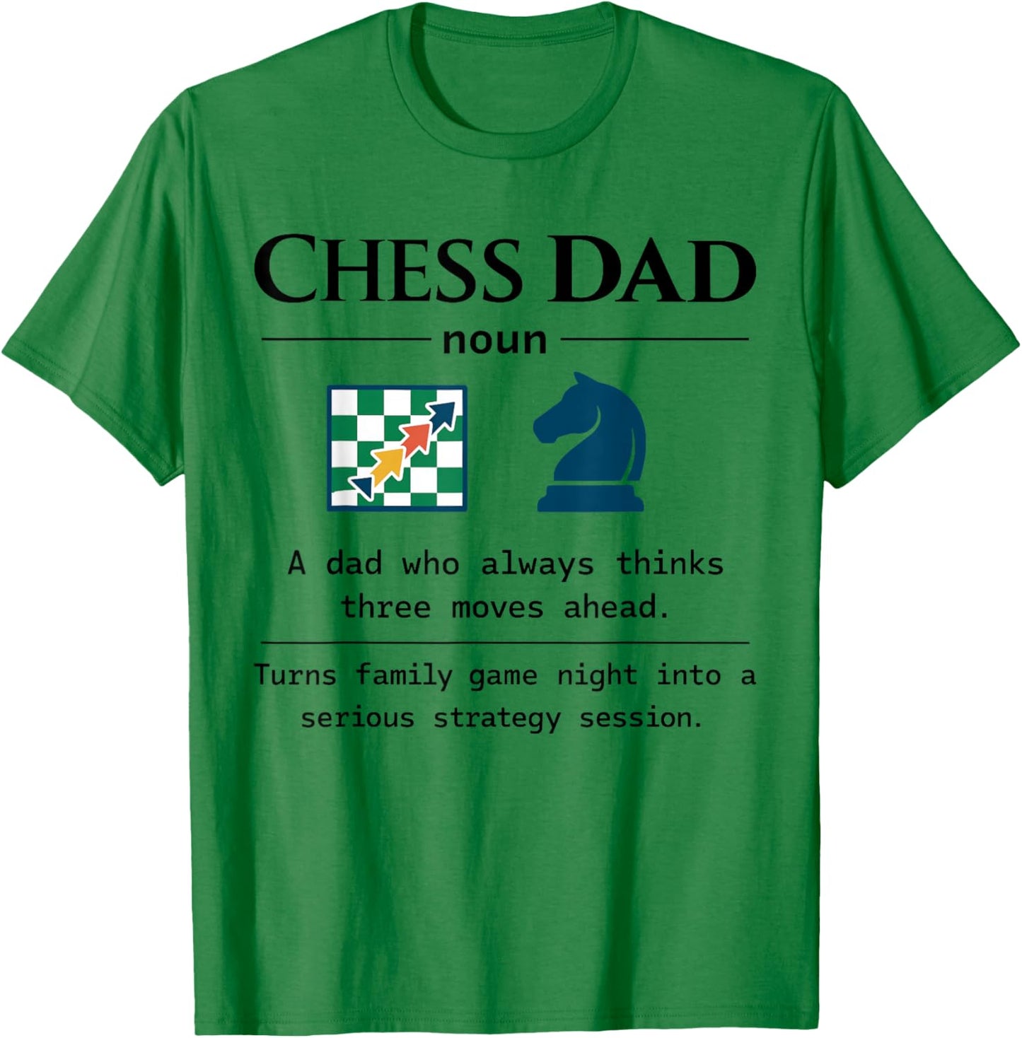 Chess dad Definition Gifts Fathers Day Men T-Shirt - T-Shirt | Irish Green