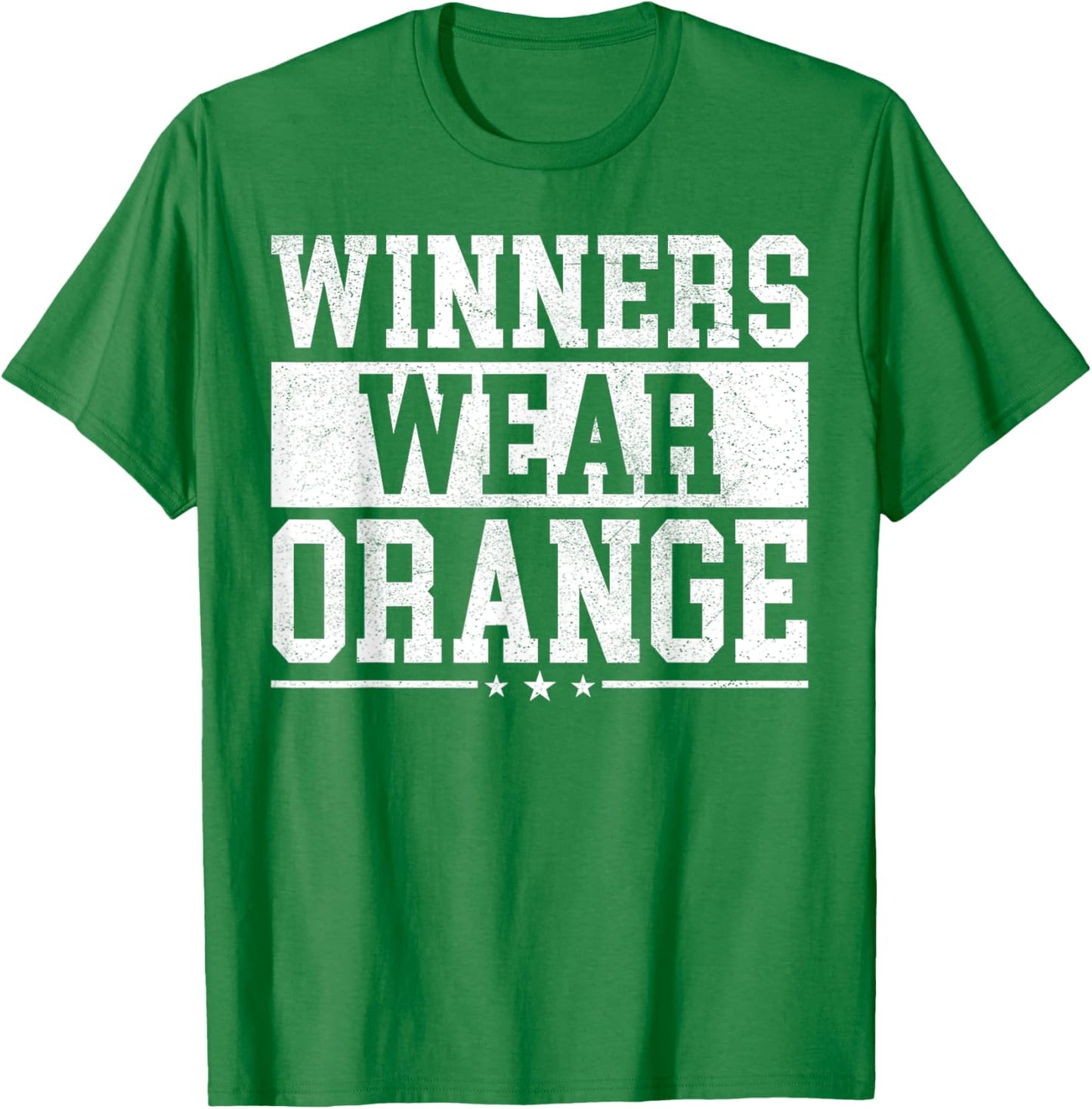 Winners Wear Orange Color War Camp Spirit Game Team Wear T-Shirt - T-Shirt | Irish Green