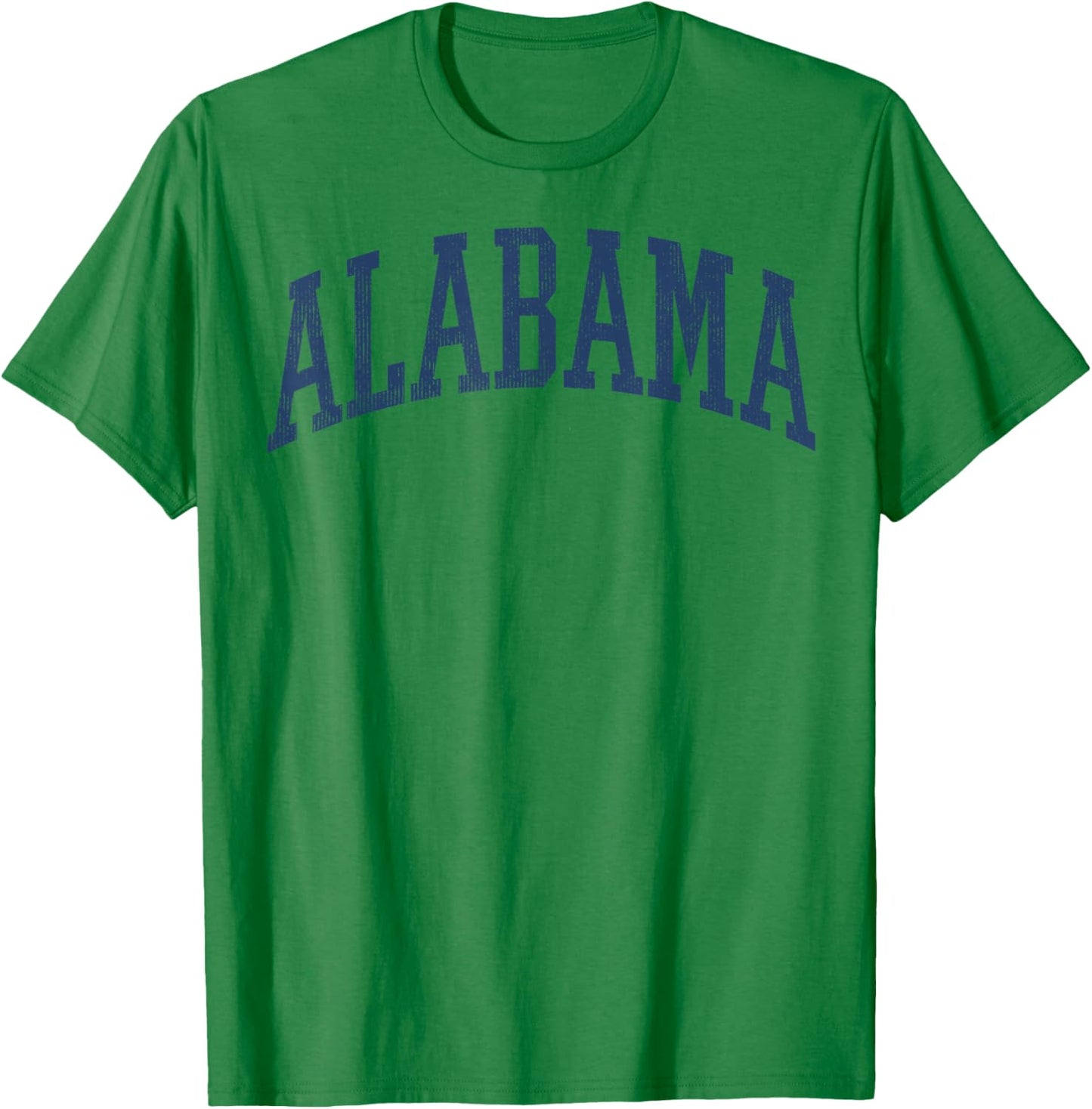 Alabama White AL State Graphic Vintage Sports Lover T-Shirt - T-Shirt | Irish Green