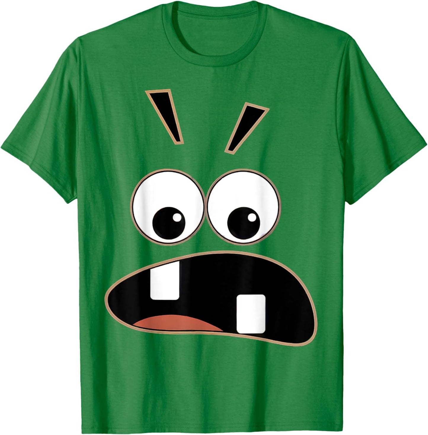 Funny Carrot Creepy Face Halloween costume Kids Men Women T-Shirt - T-Shirt | Irish Green