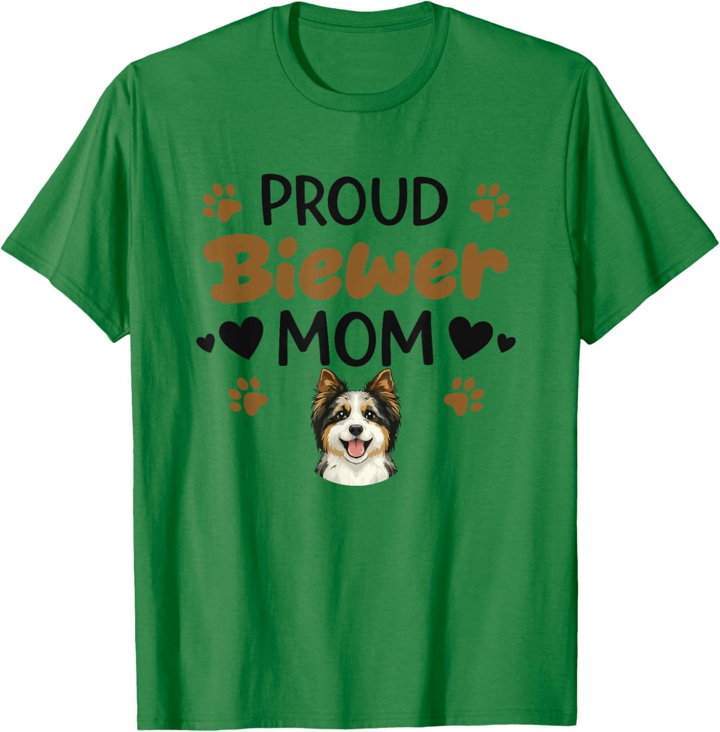 Fière Mère Biewer, Biewer Terrier T-Shirt - T-Shirt | Irish Green