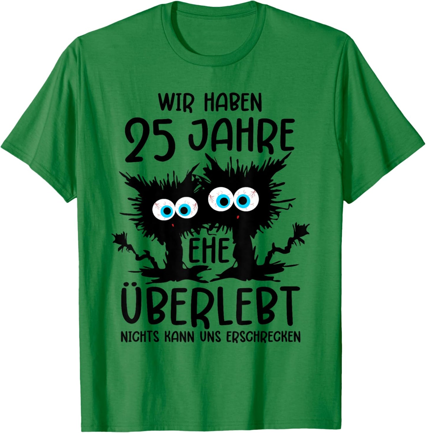 25 Jahre Verheiratet Silberhochzeit 25 Hochzeitstag T-Shirt - T-Shirt | Irish Green