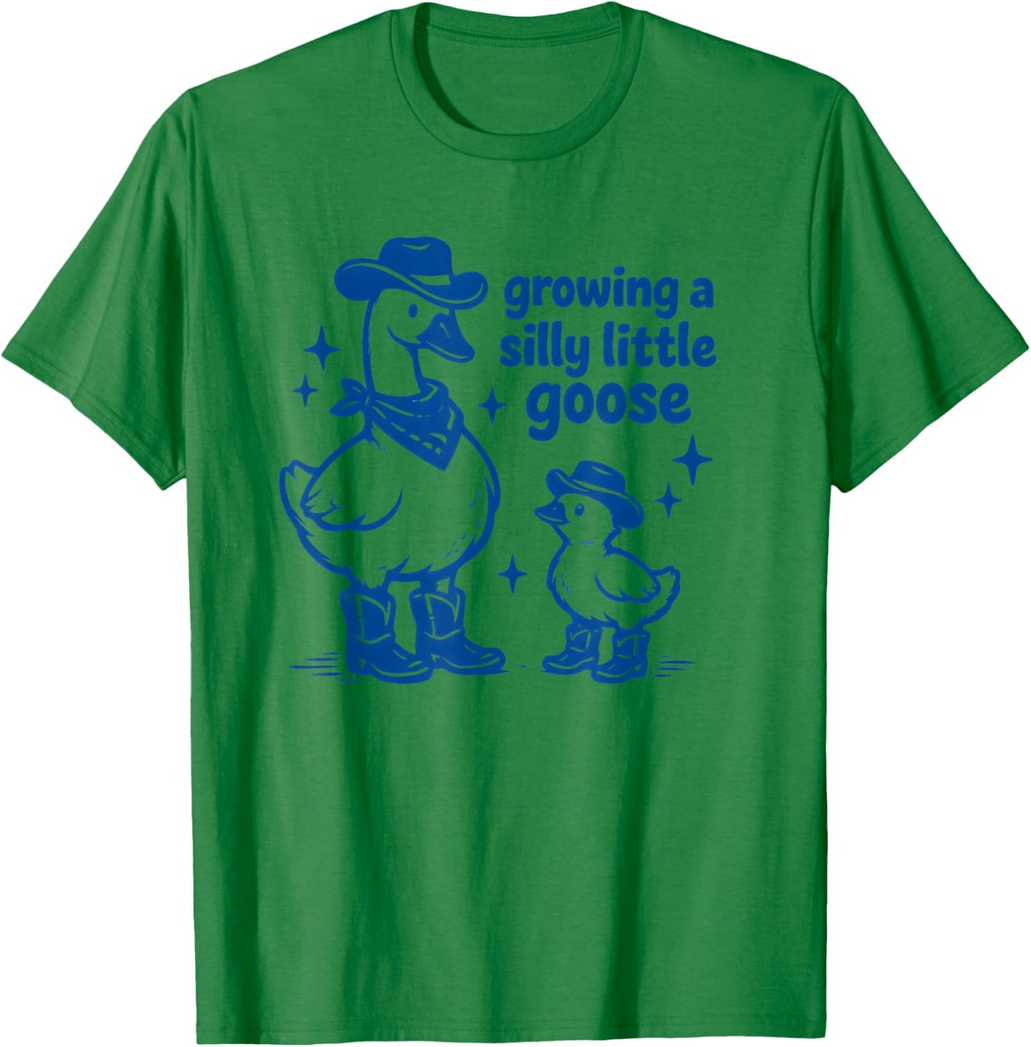Growing A Silly Little Goose Pregnancy Announcement T-Shirt - T-Shirt | Irish Green