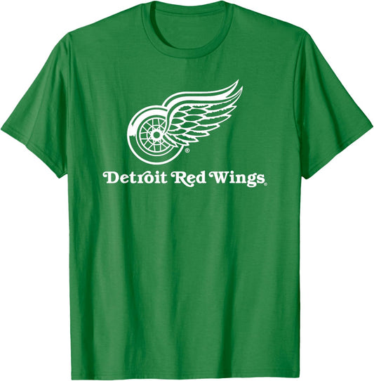 Detroit Red Wings Power Play Red Officially Licensed T-Shirt - T-Shirt | Irish Green