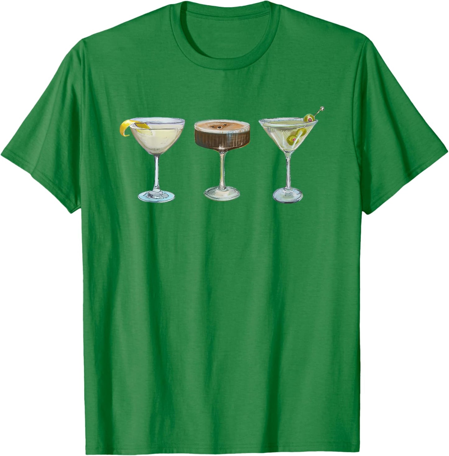 Espresso Martini Trifecta Graphic For Girl Women T-Shirt - T-Shirt | Irish Green