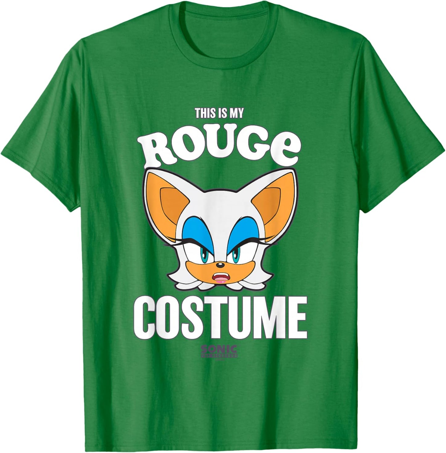 Sonic The Hedgehog Halloween This Is My Rouge Costume T-Shirt - T-Shirt | Irish Green