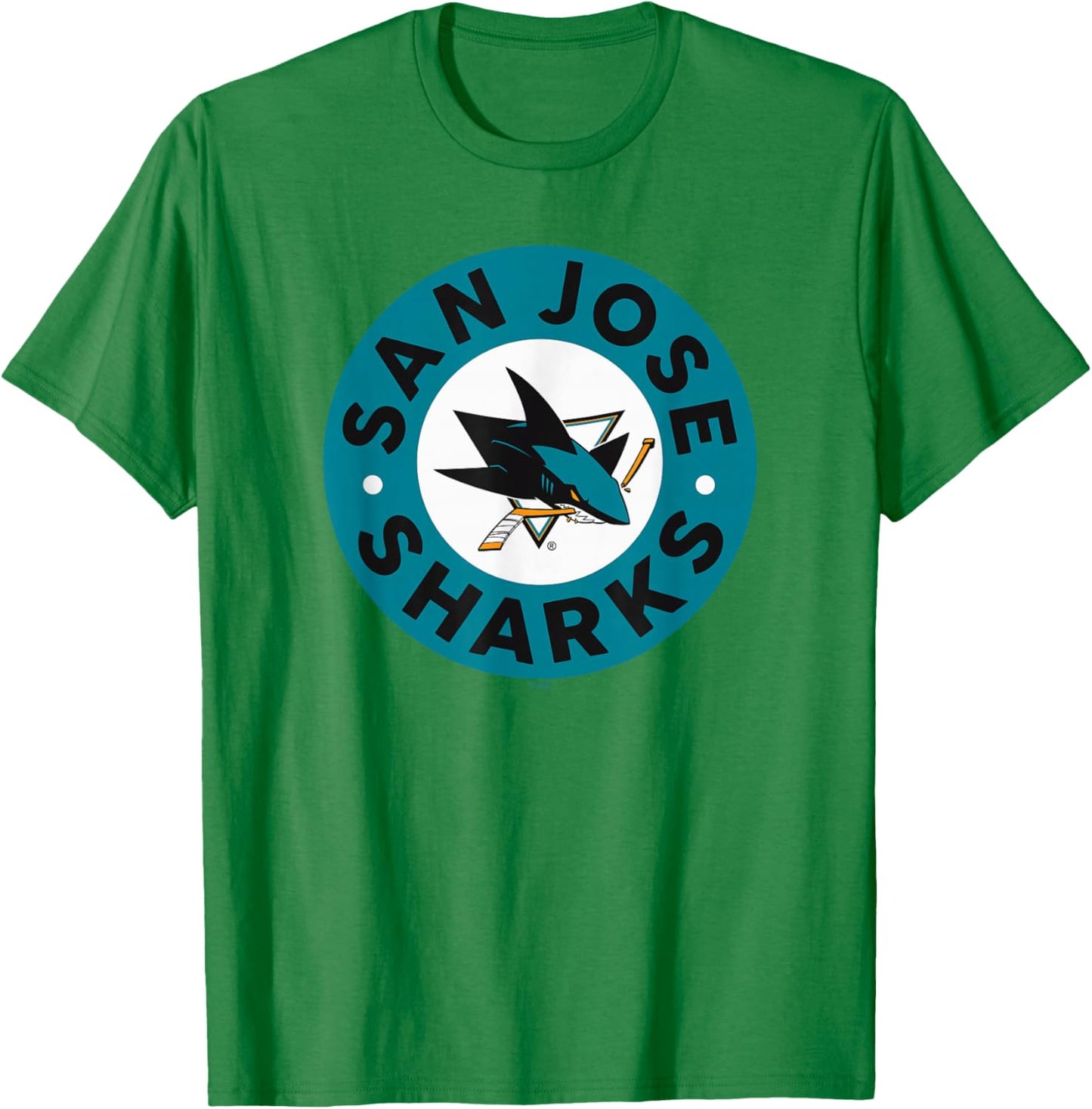 San Jose Sharks Symbol Gray Officially Licensed T-Shirt - T-Shirt | Irish Green