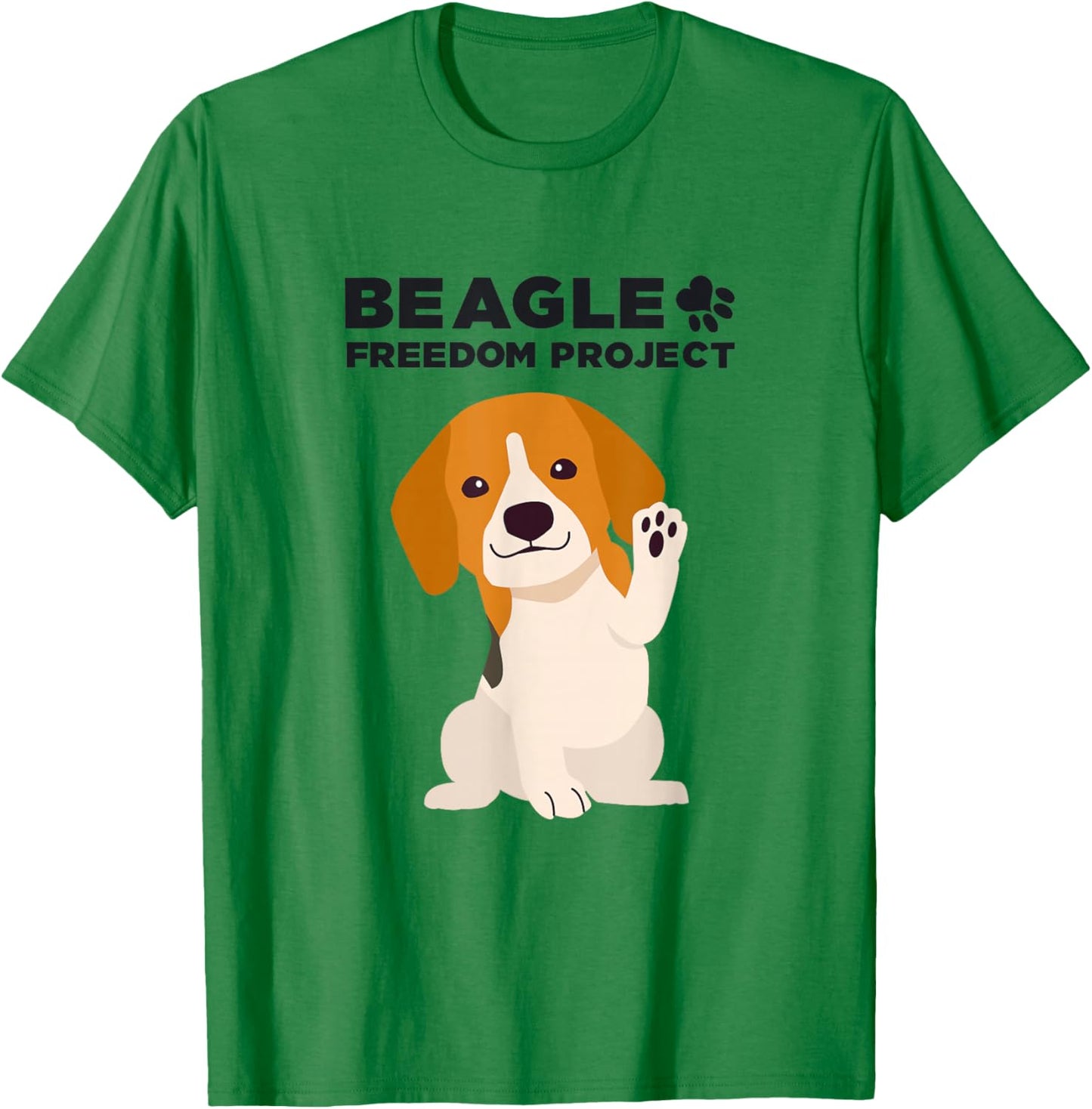 Beagle Freedom Project- Rescue Dogs- Free the Beagles T-Shirt - T-Shirt | Irish Green