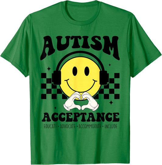 Autism Awareness Acceptance Special Education Teacher Kids T-Shirt - T-Shirt | Irish Green