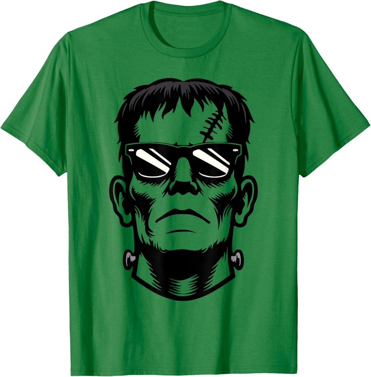 Frankenstein Monster Wearing Sunglasses Halloween Costume T-Shirt - T-Shirt | Irish Green