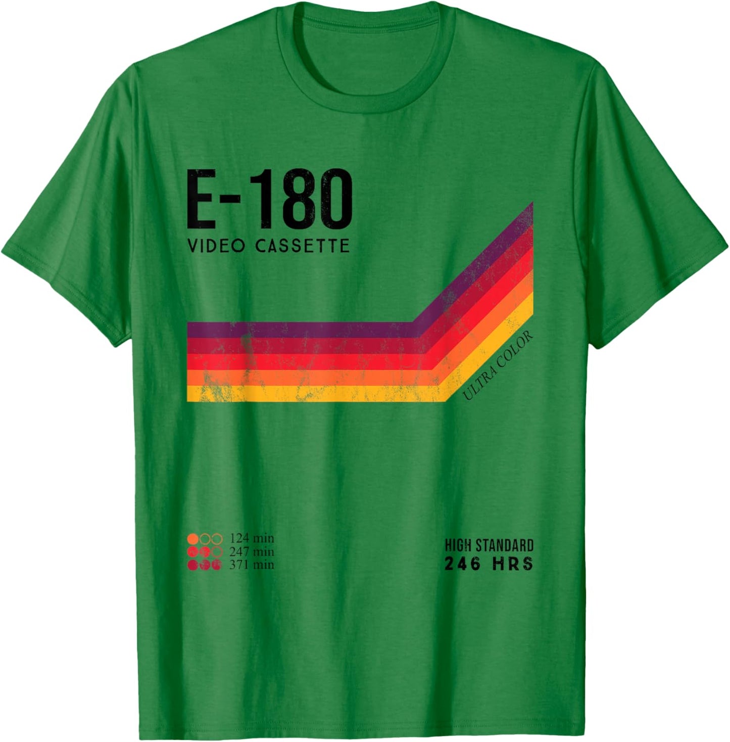 Vintage 80s video cassette tape T-Shirt - T-Shirt | Irish Green