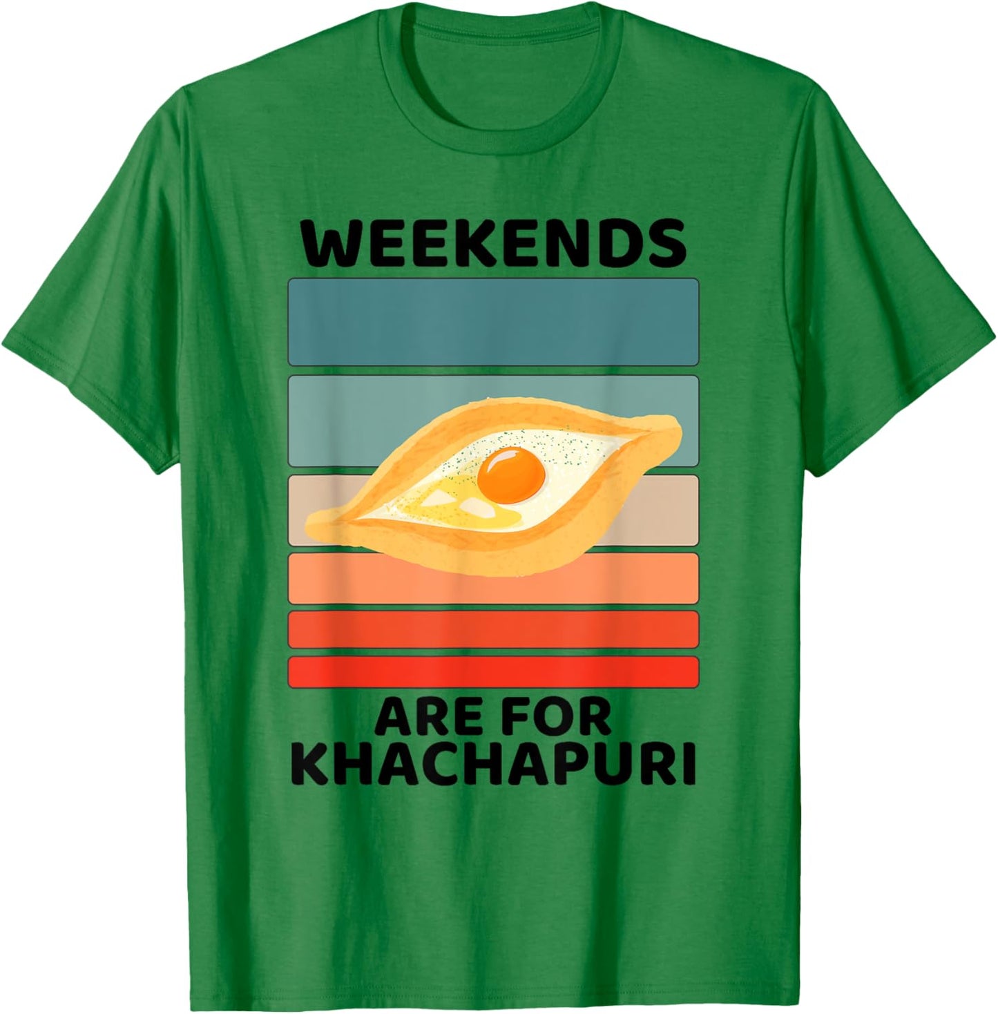 Vintage Khachapuri Food Lover Weekends Are For Khachapuri T-Shirt - T-Shirt | Irish Green