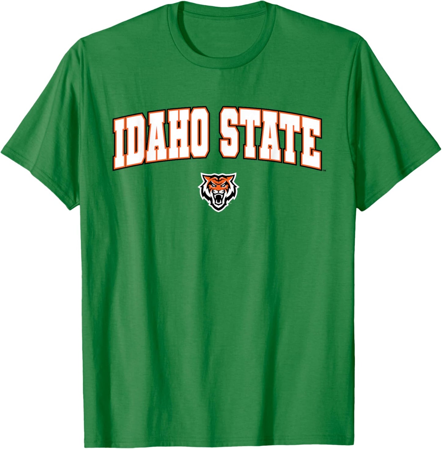 Idaho State University ISU Bengals Arch Logo T-Shirt - T-Shirt | Irish Green