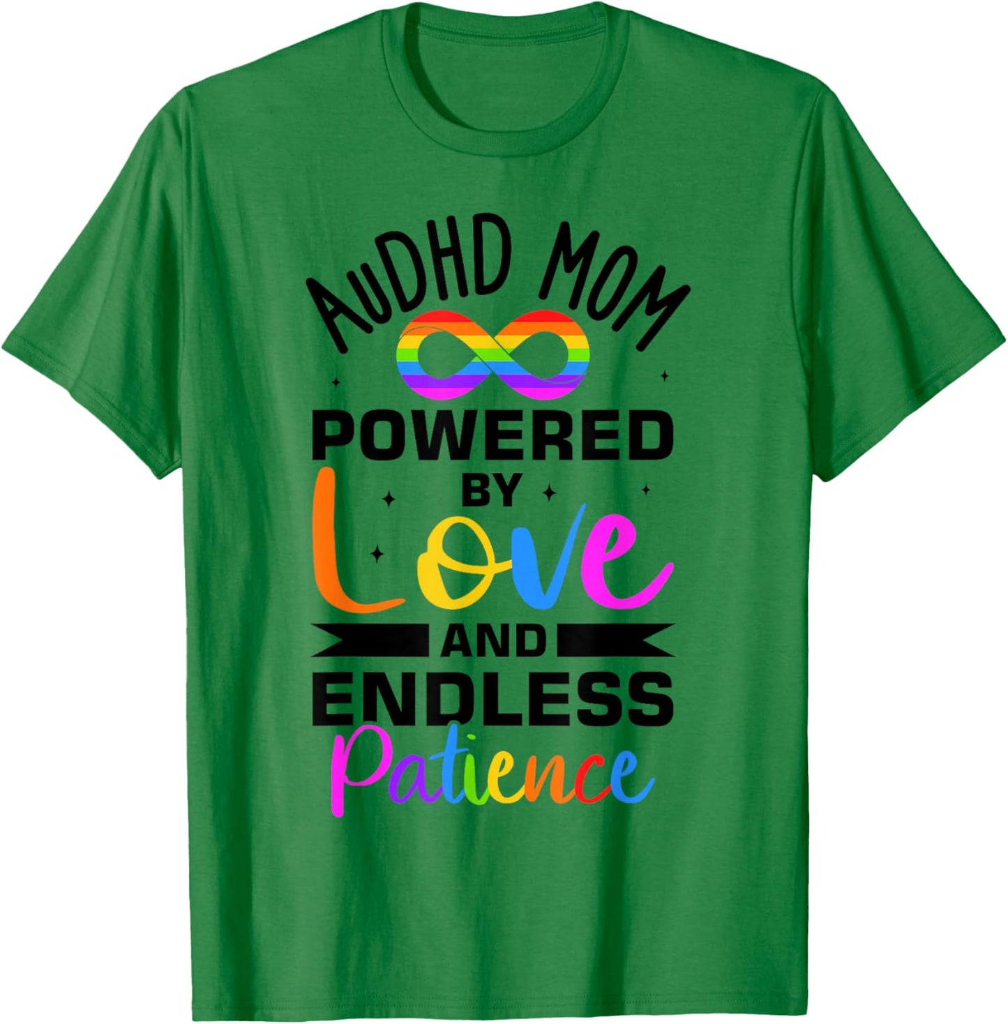 Autism Awareness Neurodivergent AuDHDH Mom T-Shirt - T-Shirt | Irish Green