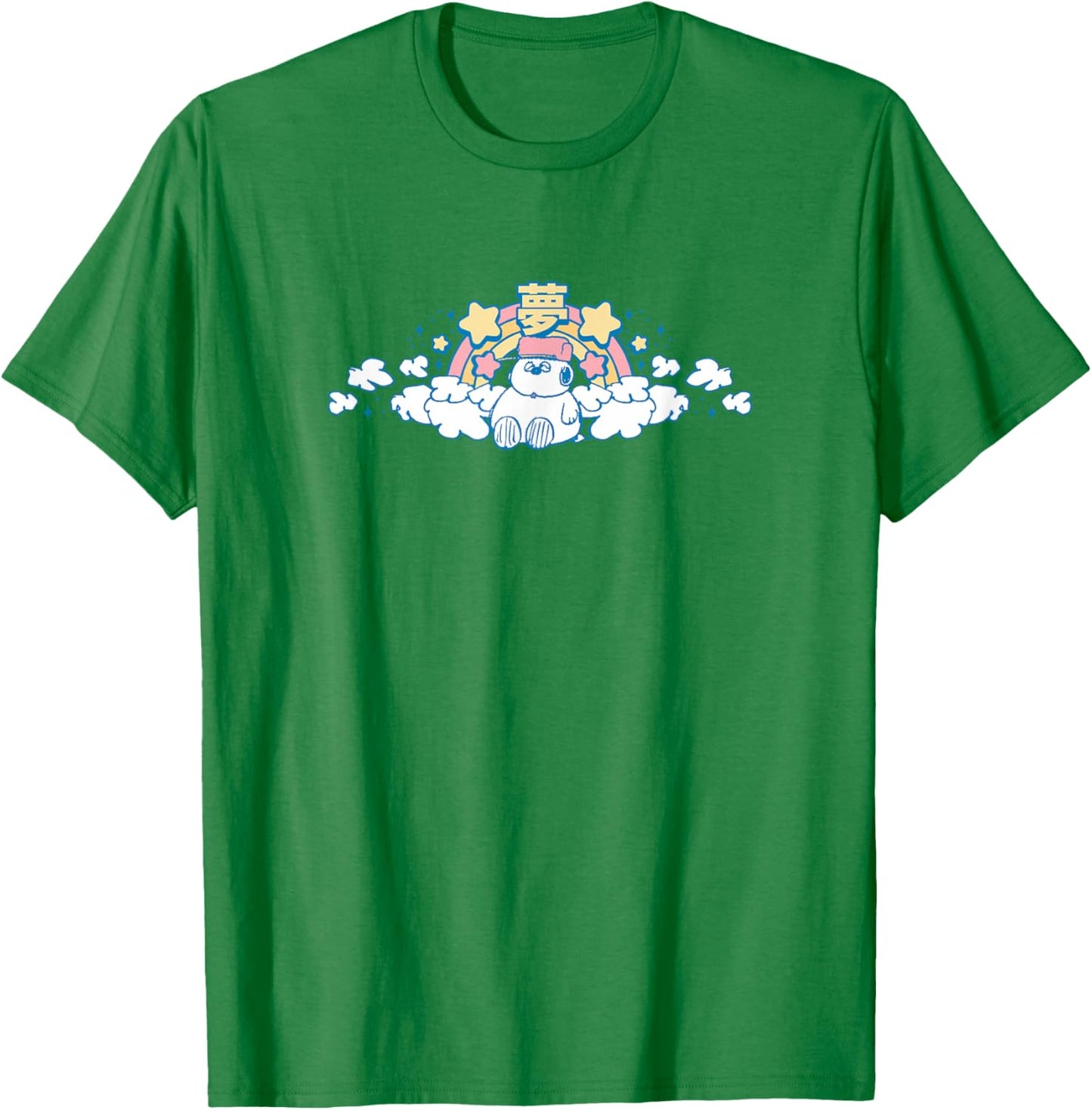 Peanuts - Olaf - Kawaii Print T-Shirt - T-Shirt | Irish Green