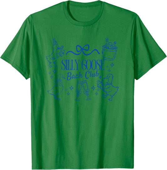 Silly Goose bach Club Bride Goose Bachelorette Party T-Shirt - T-Shirt | Irish Green