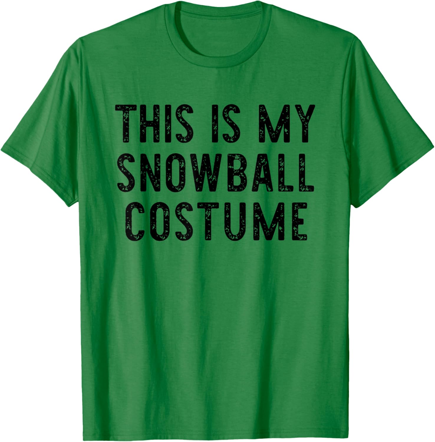 This is My Snowball Costume Halloween Easy Adult Snow-Ball T-Shirt - T-Shirt | Irish Green