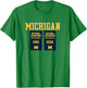 Michigan Wolverines MBB - 2026 National Champions Banners T-Shirt - T-Shirt | Irish Green